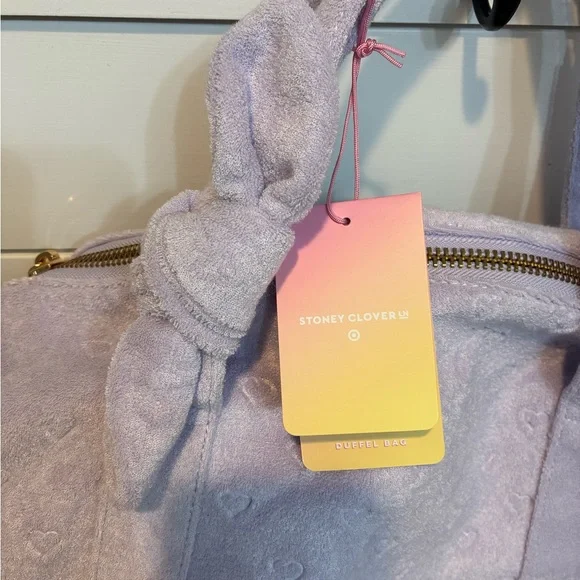 NWT Stoney Clover Lane x Target Collab Purple Love Duffle Bag - Picture 3 of 8